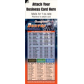 Magnetic Business Card Sports Schedule/ Football